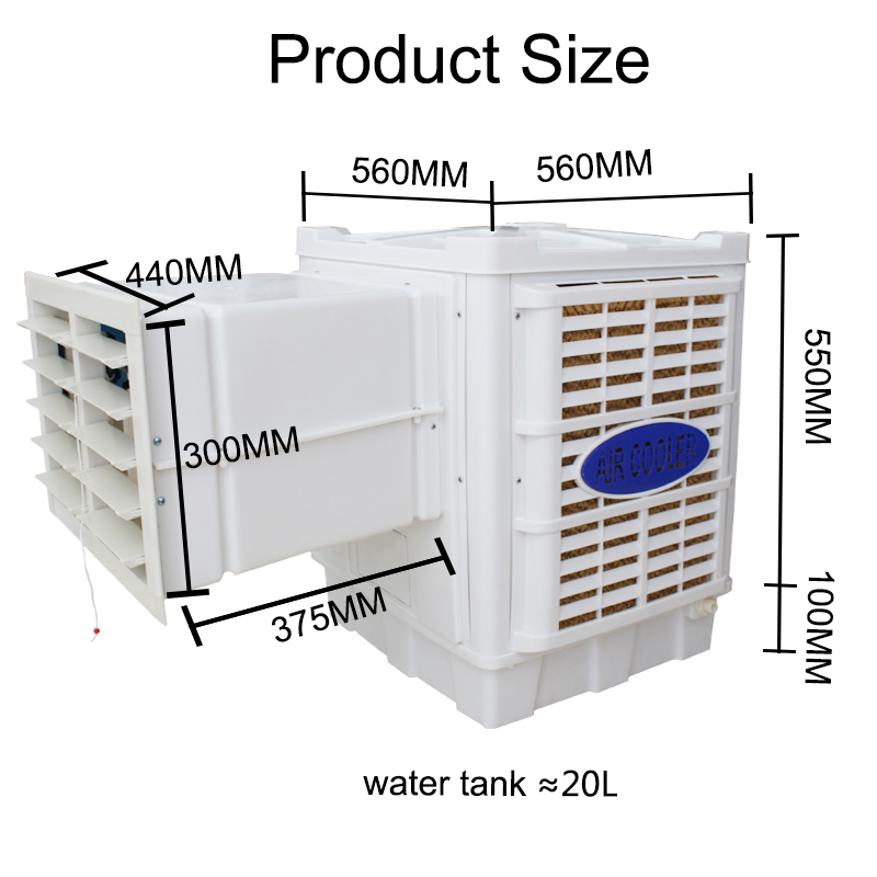 Mini evaporative air cooler,low water tank
