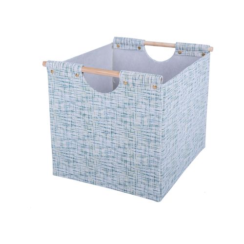 Storage Bin with Wood Handles