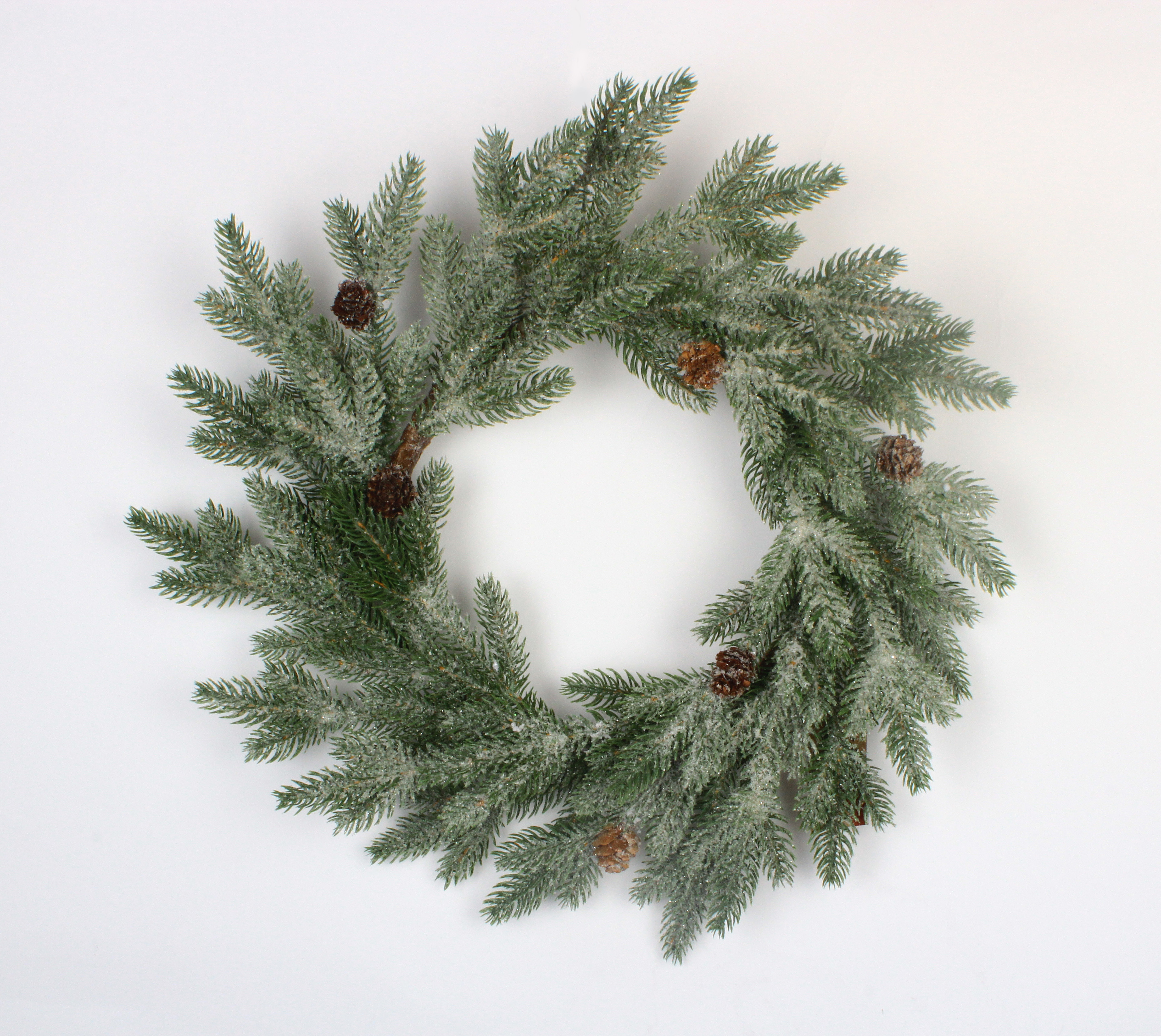 D40cm wreath for home decoration ice finish