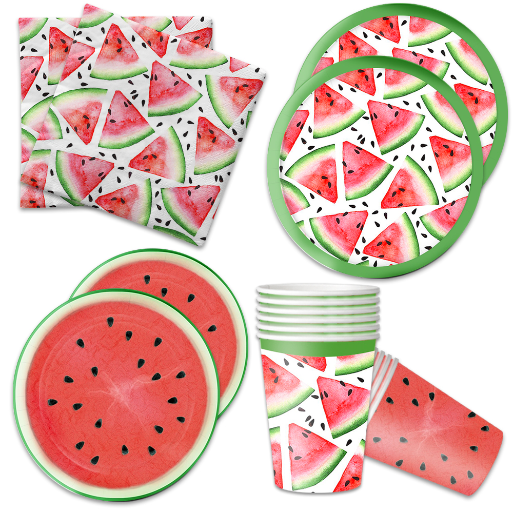 Happy Summer Watermelon Party Tableware Set