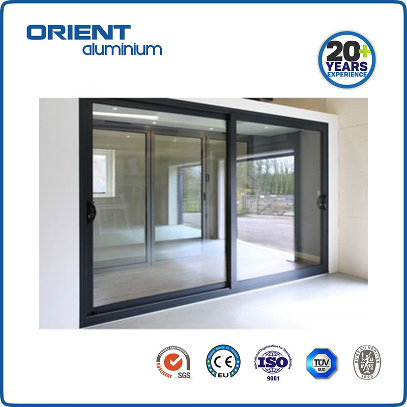 Aluminium sliding glass window system/sliding doors with aluminum window frame parts