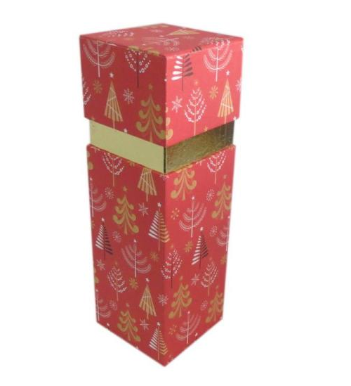 Christmas wine gift box