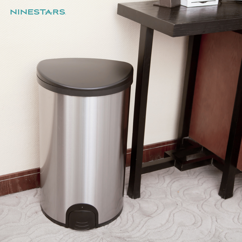 Ninestars intelligent sensor trash bin stainless steel household induction waste bin