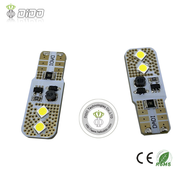 LED Lights On Car T10 4SMD Canbus Dome Lights Car