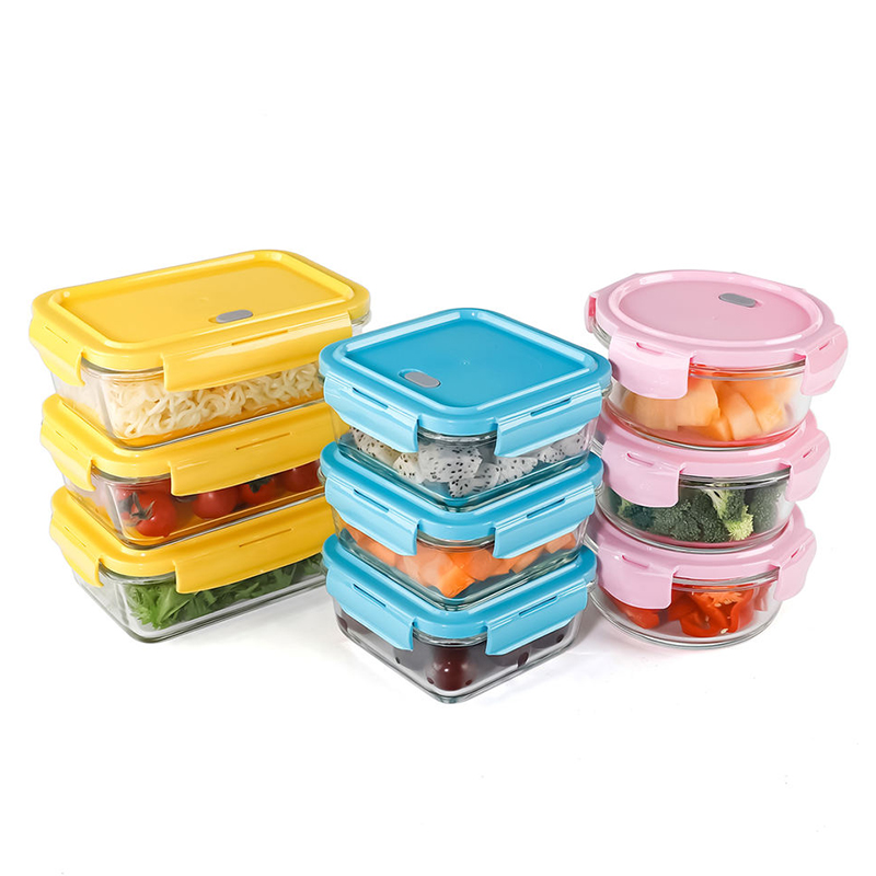 High borosilicate glass food container set, canister
