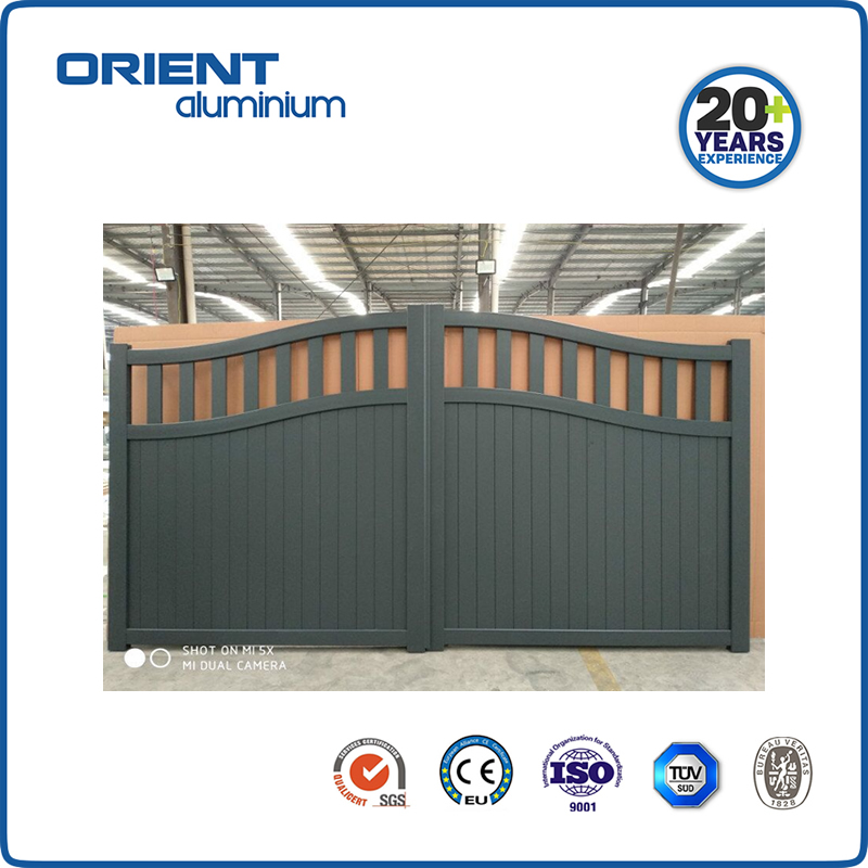 Electric Automatic Modern Design Decoration Metal Aluminum Main Motor Opener Sliding Gate