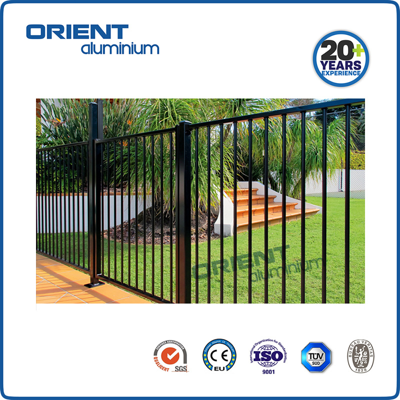 Balcony Privacy Aluminum Fences / Black Metal Fence Panels Wholesale
