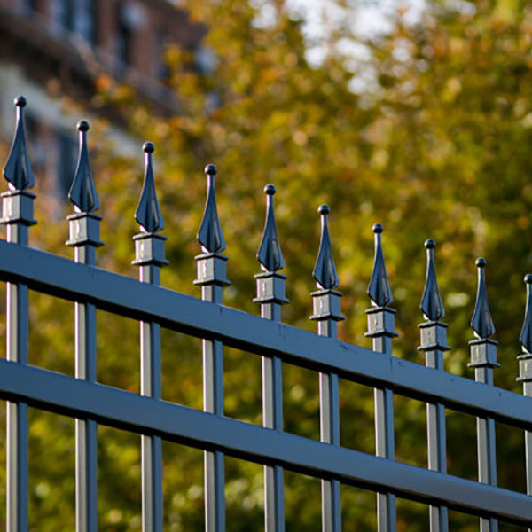 Decorative Ornamental Security Spear Top Powder Coated Welded Aluminum Fence