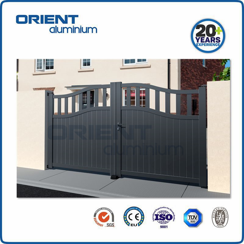 Custom House Garden Aluminium Main Gate Designs Powder Coated Metal Garden Gate