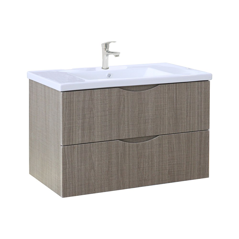 K2199 MDF wall hung bathroom vanity cabinet