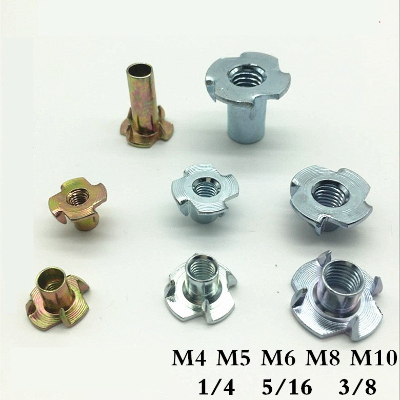 4 claws nuts wooden furniture screws insert nuts