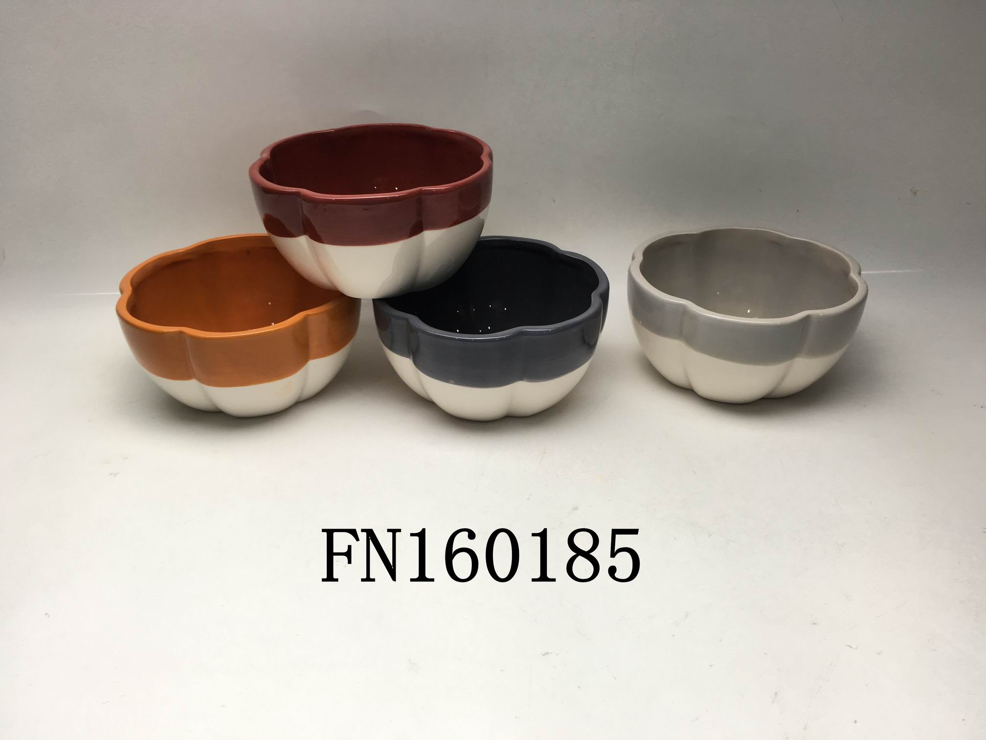 Ceramic Harvest Pumpkin bowl