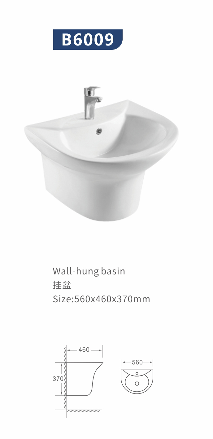 Wall hung basin