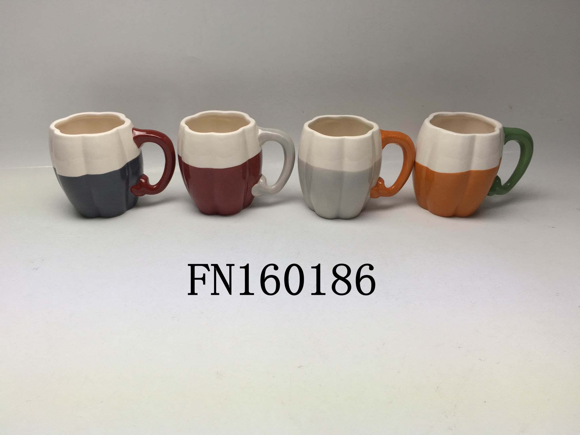 Ceramic pumpkin cup