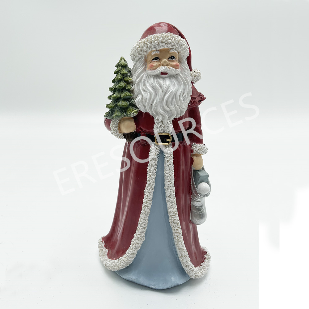 Christmas Poly Resin Santa Ornament