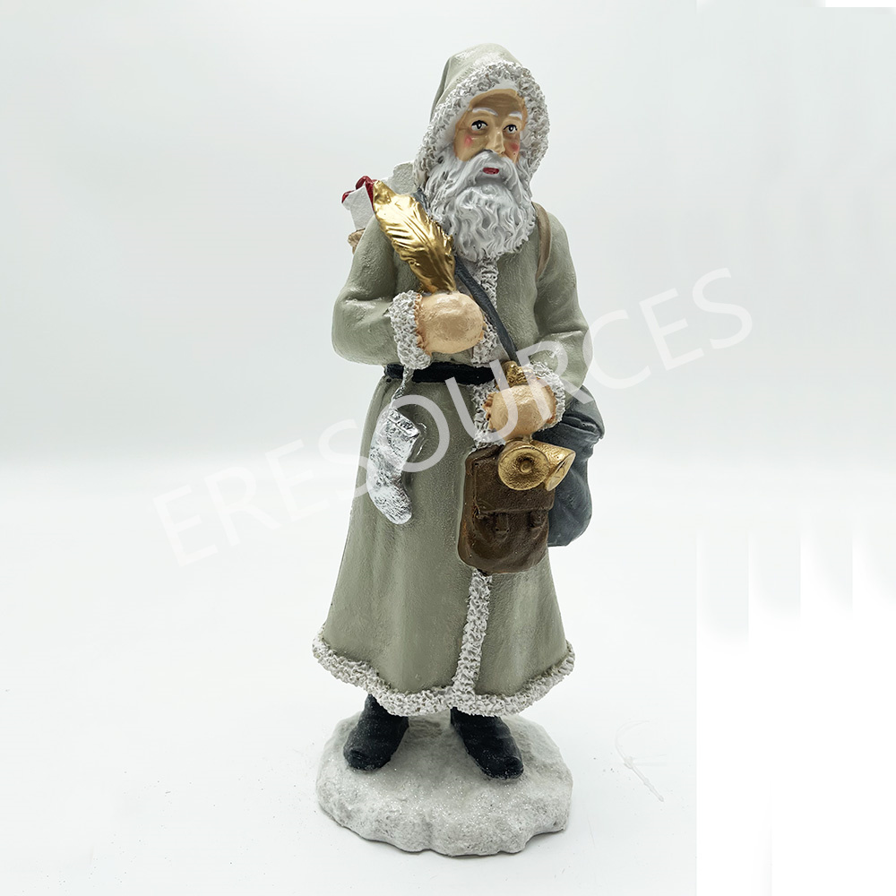 Christmas Poly Resin Santa Ornament