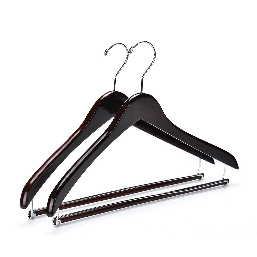Curve shape wooden hanger
