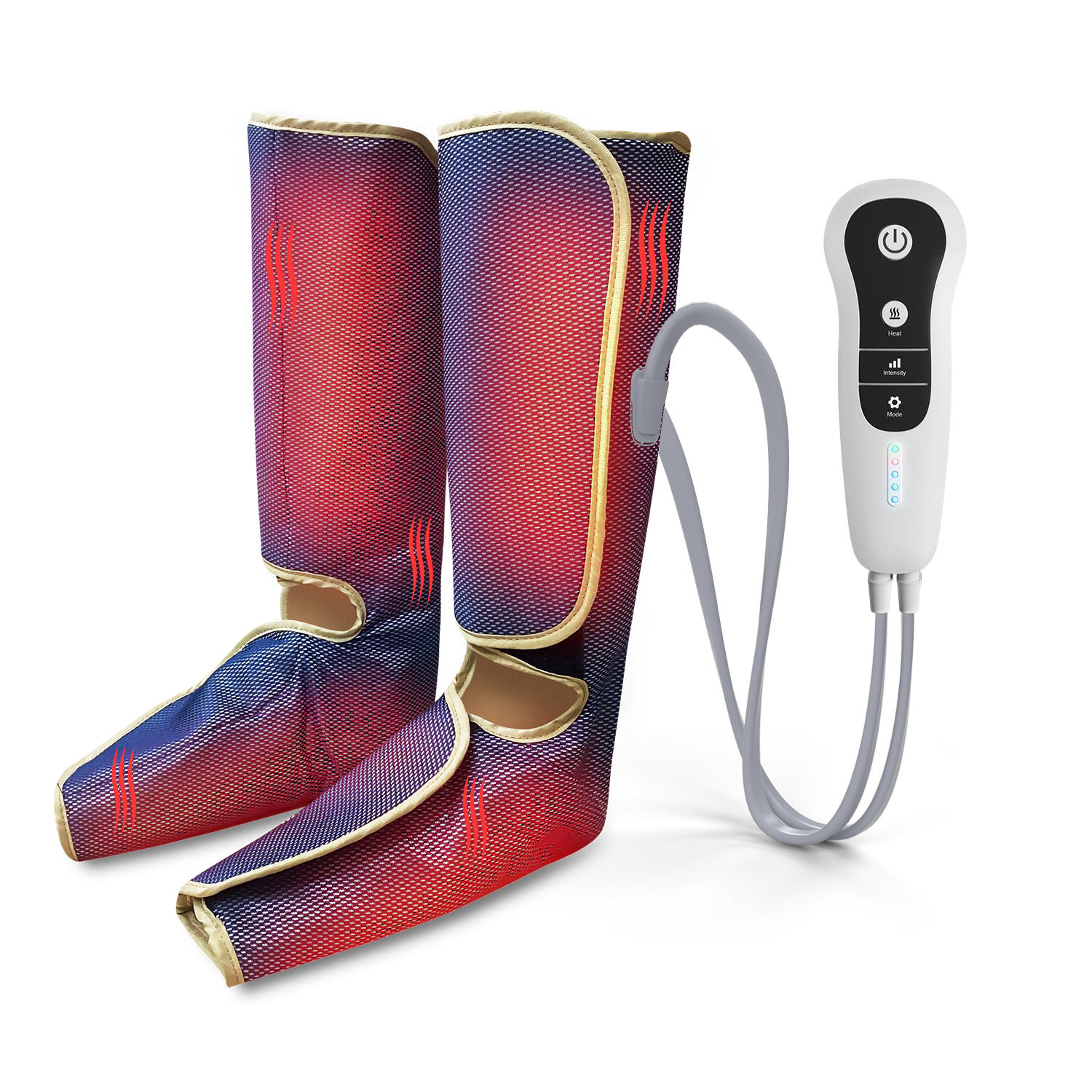 Electric Air Pressure Compression Leg Massage Machine with Heat Inflatable Foot and Air Leg Massager