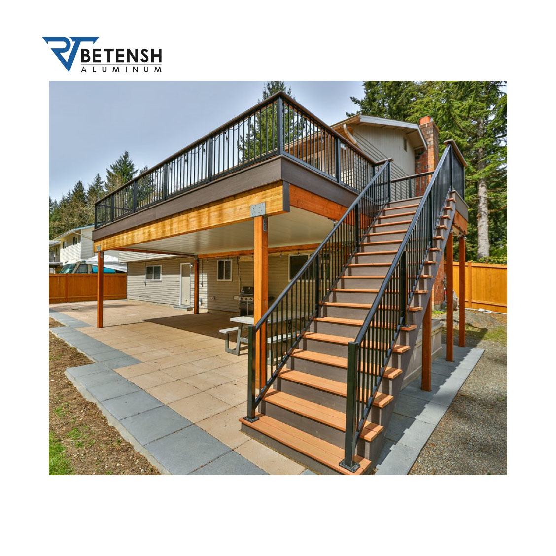 High Quality Aluminum Material Handrail Designs Metal Panels Aluminium Handrails