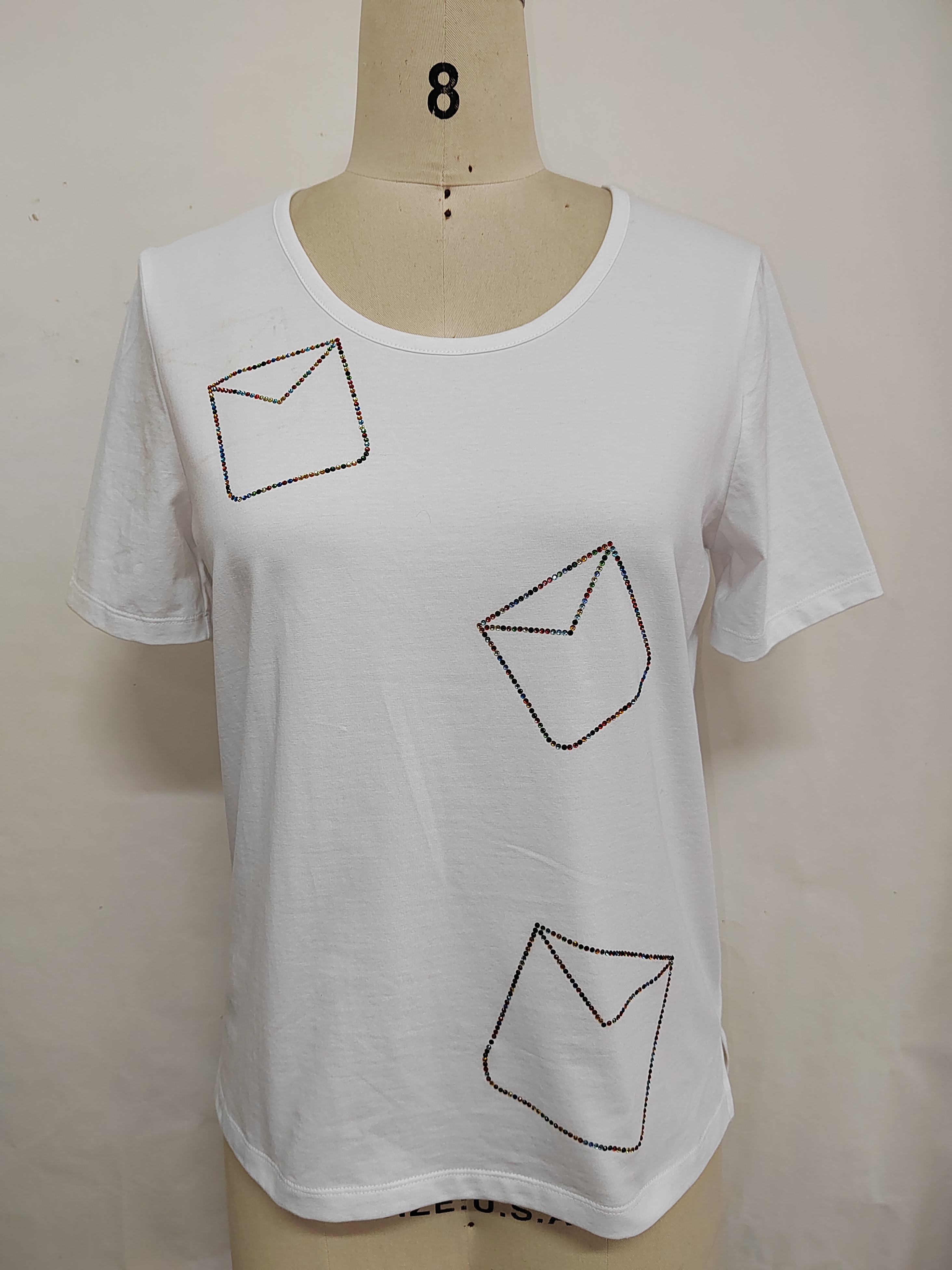 Ladies' 95%cotton 5%spandex Knitted Pullover