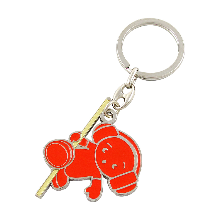 Customized Anime Metal Enamel Keyrings Metal Keychains