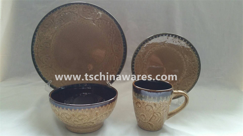 Reactive Glaze Dinnerware Set