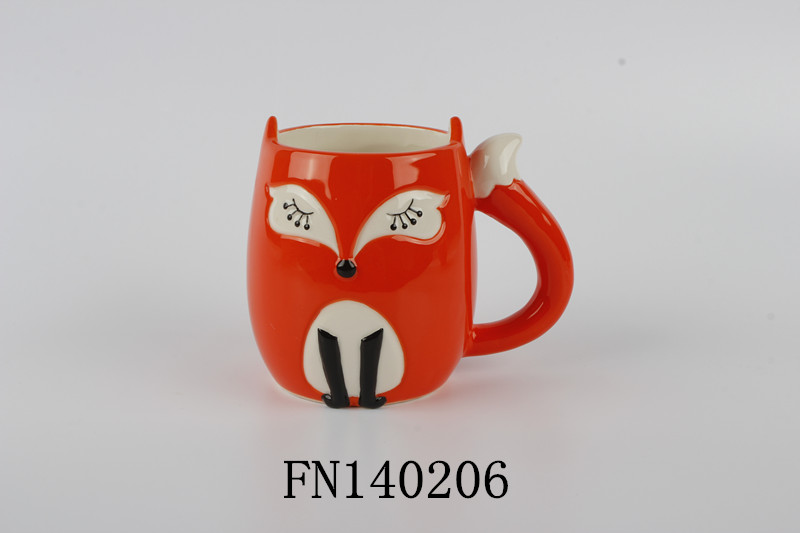 Cermaic fox mug
