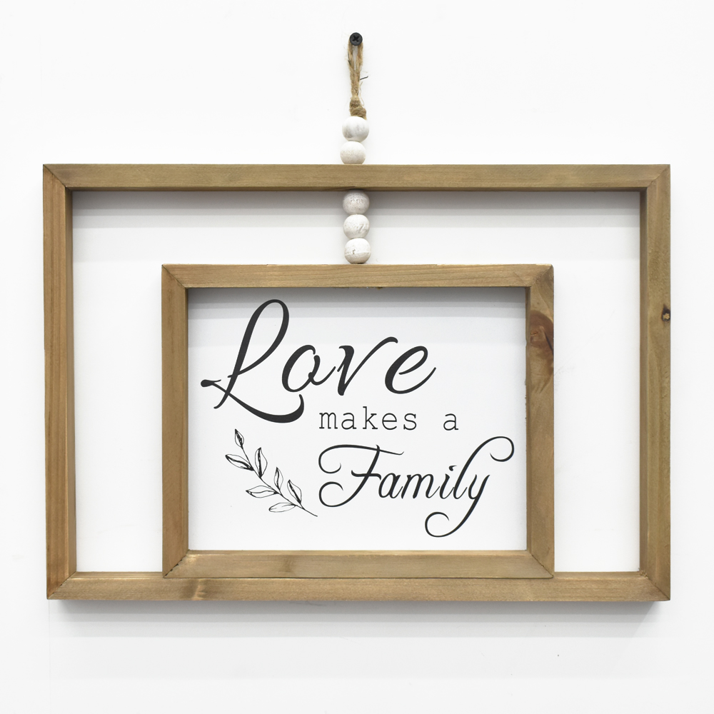 New Design Custom wall Modern Farmhouse decorative wooden Hanging signs for home decor