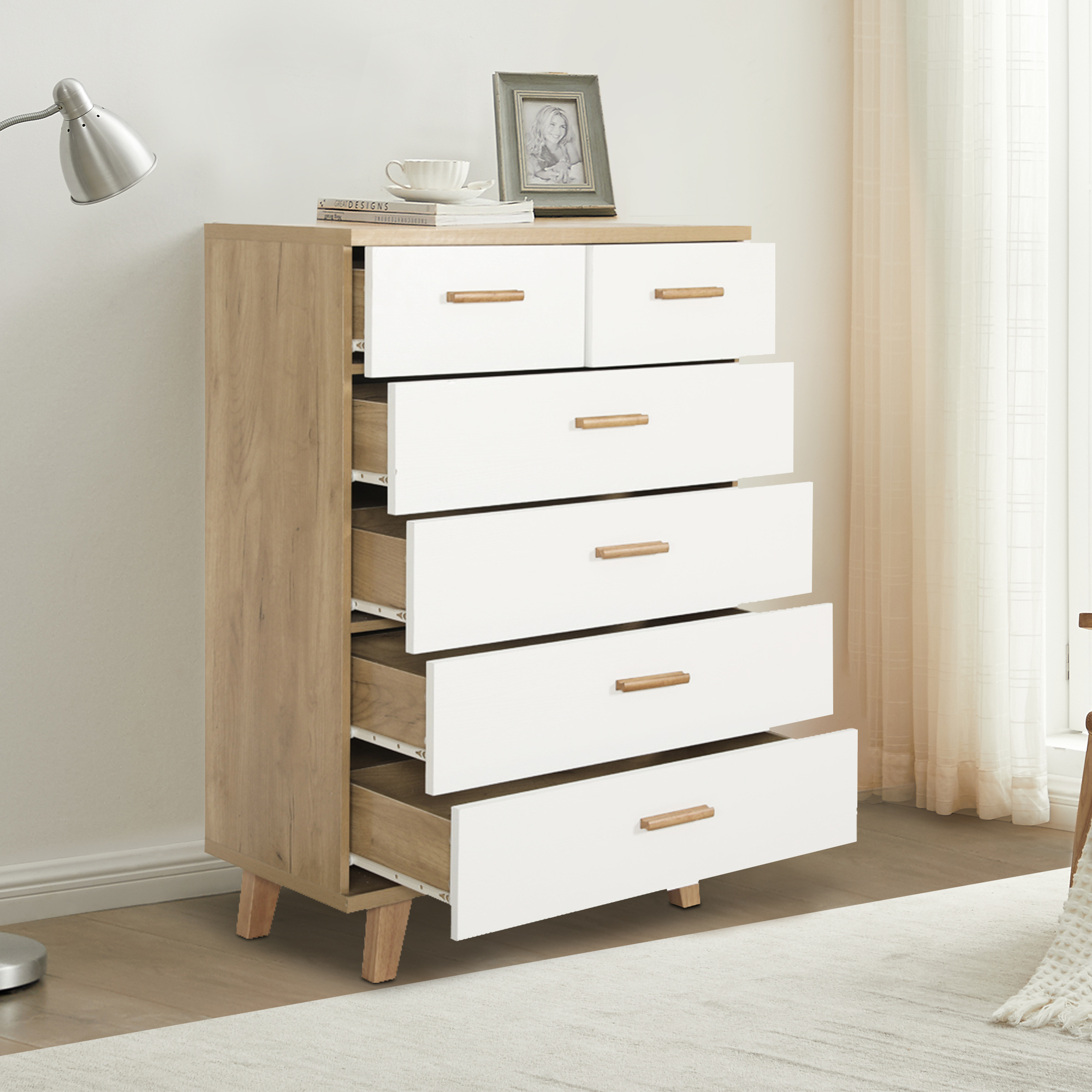 4+2 drawers Dresser、storage cabinet ，Drawer Cabinet