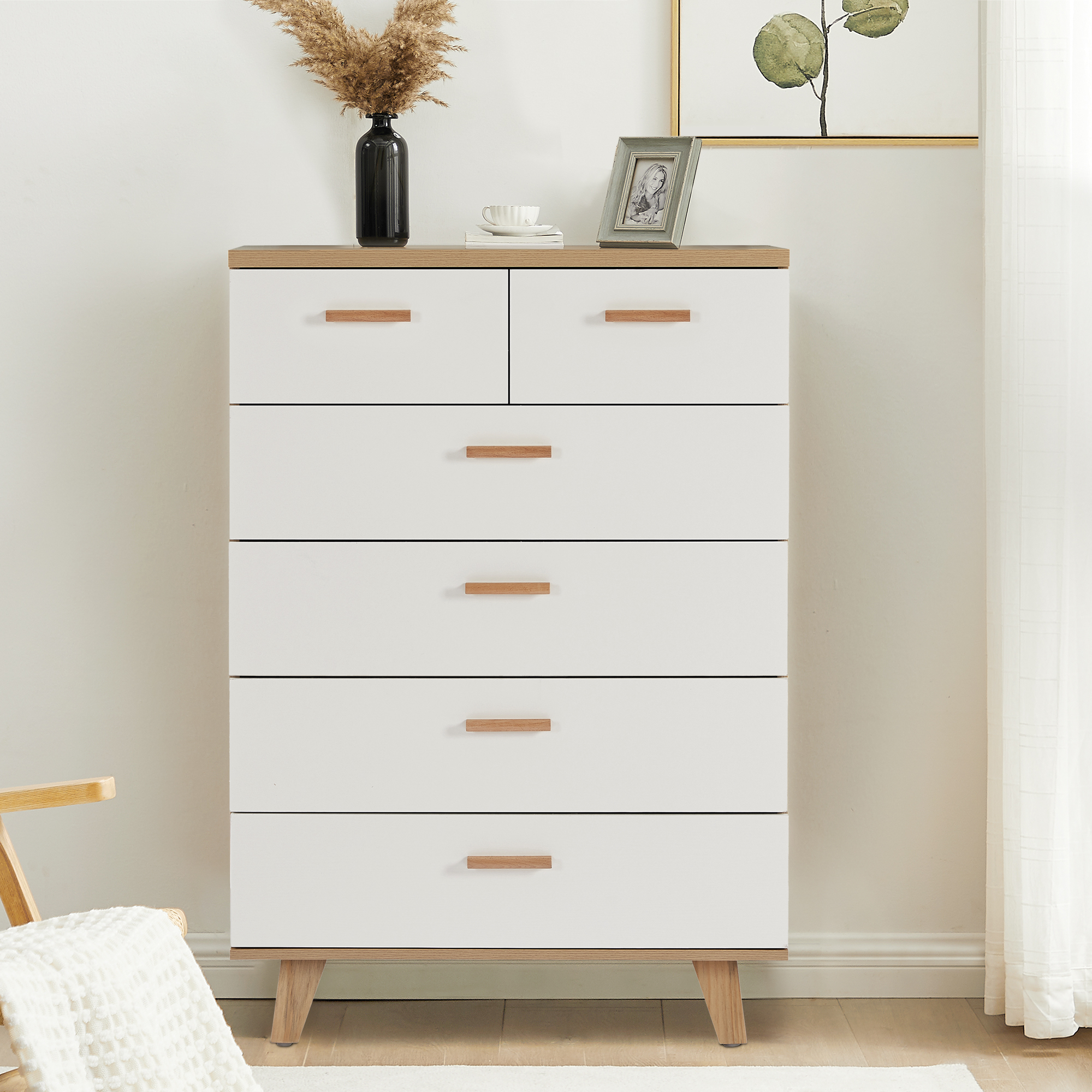 4+2 drawers Dresser、storage cabinet ，Drawer Cabinet