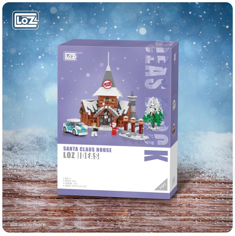 LOZ DIY educational mini building block toys - Santa Claus office