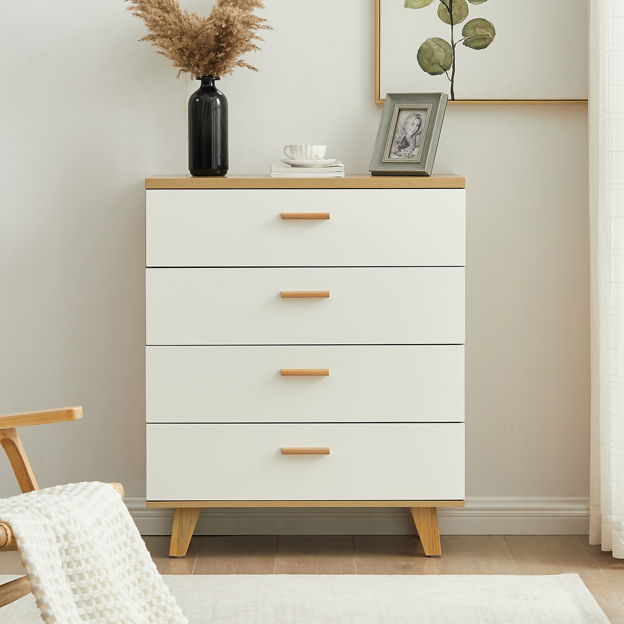 4 drawers Dresser、storage cabinet ，Drawer Cabinet