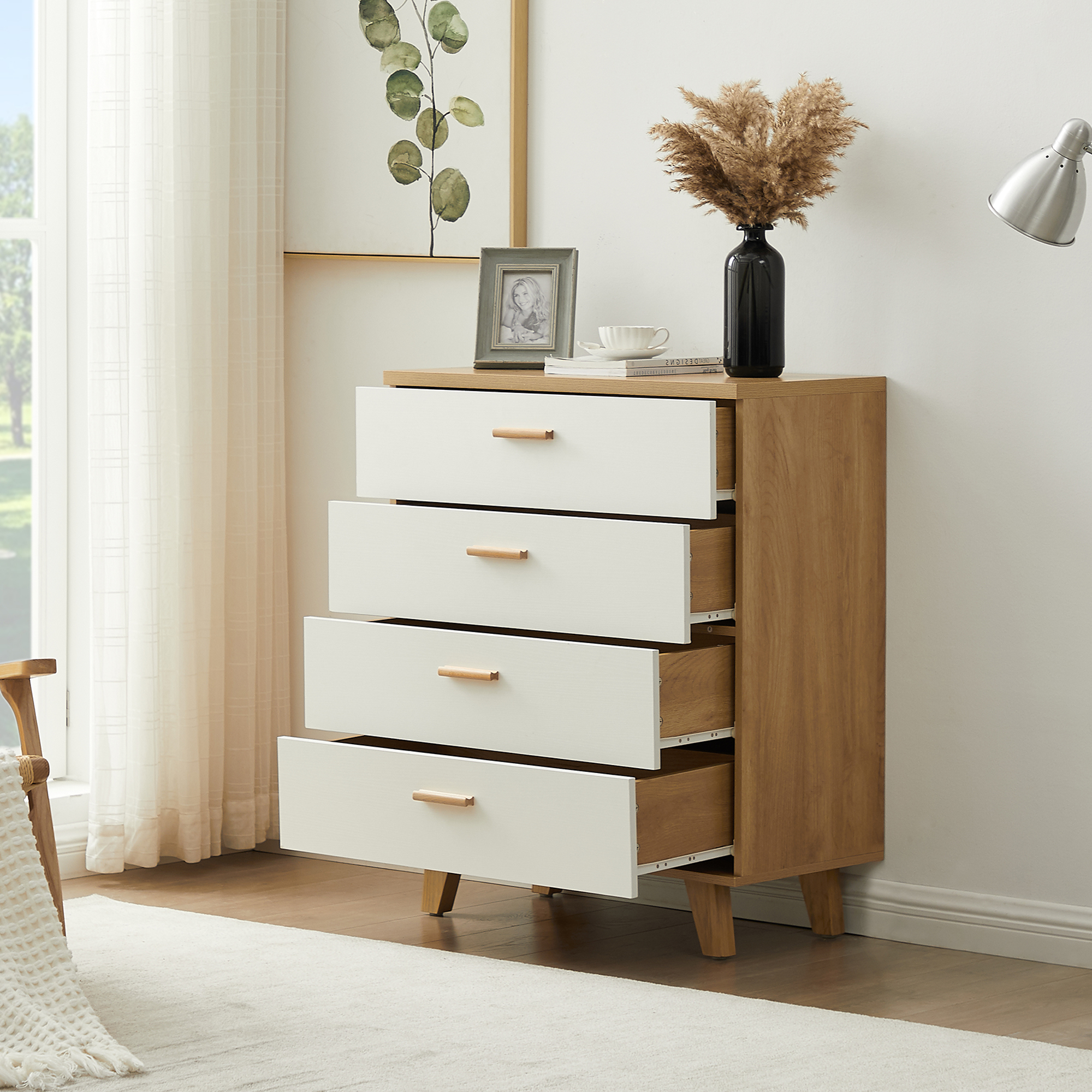 4 drawers Dresser、storage cabinet ，Drawer Cabinet