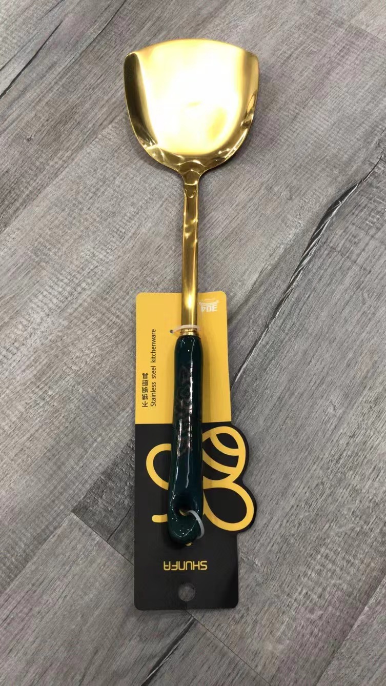 Stainless steel cooking shovel