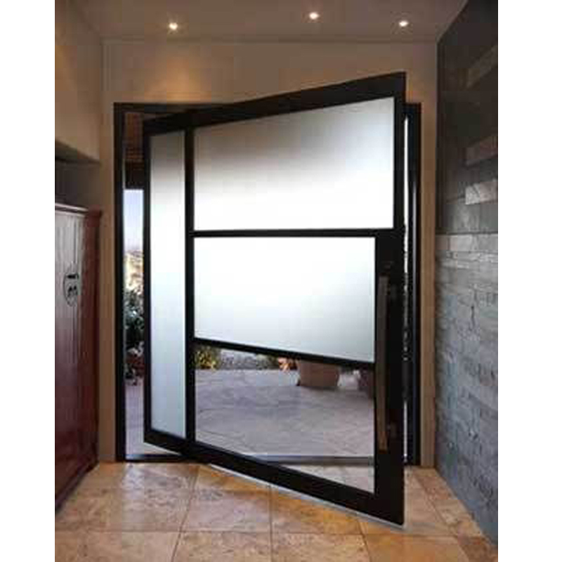 Wrought iron exterior steel house entry doors iron pivot door