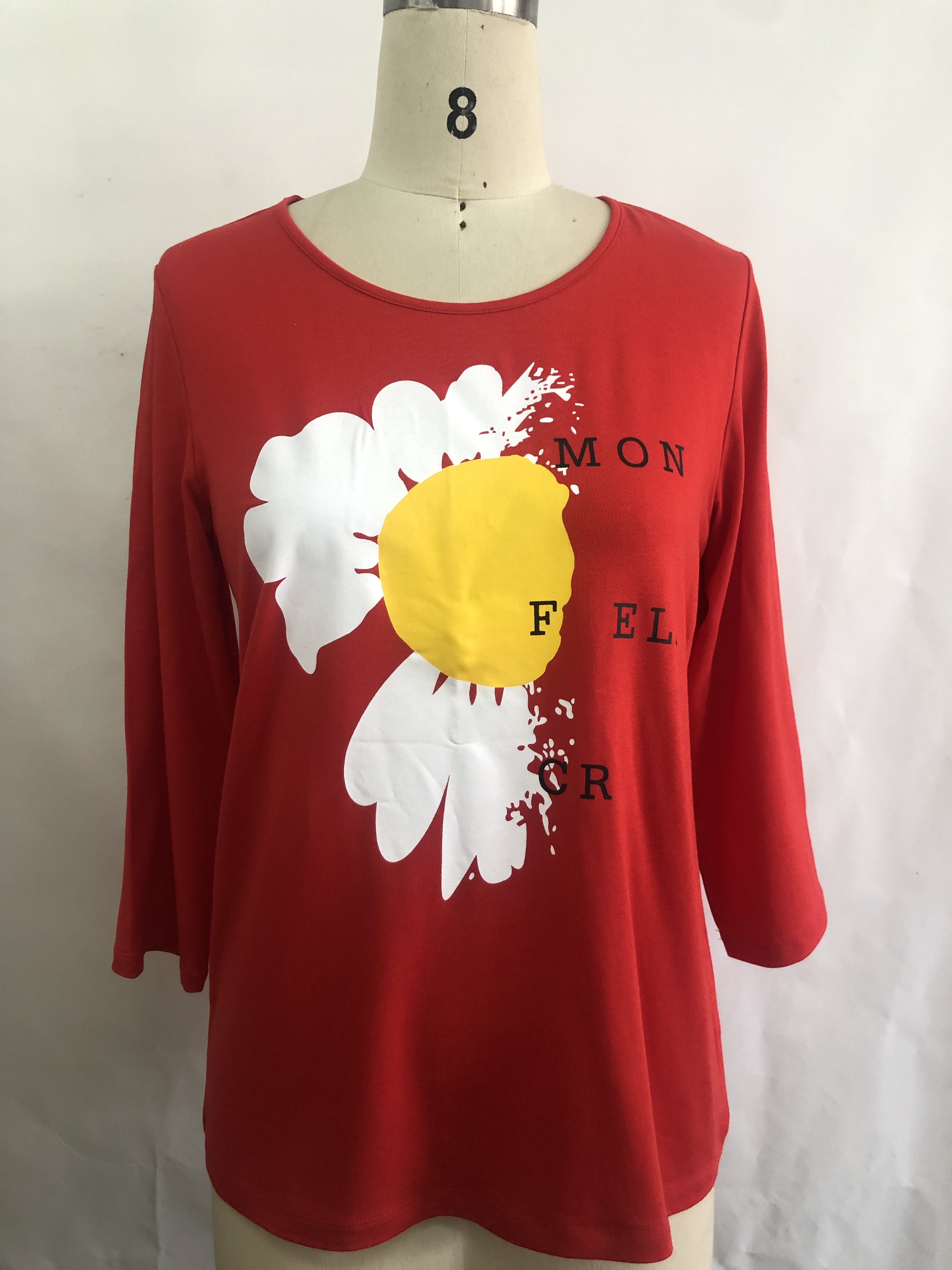 Ladies' 95%viscose 5%spandex Knitted Pullover