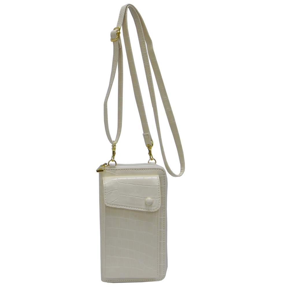 Crocodile PU multifunctional wallet crossbody