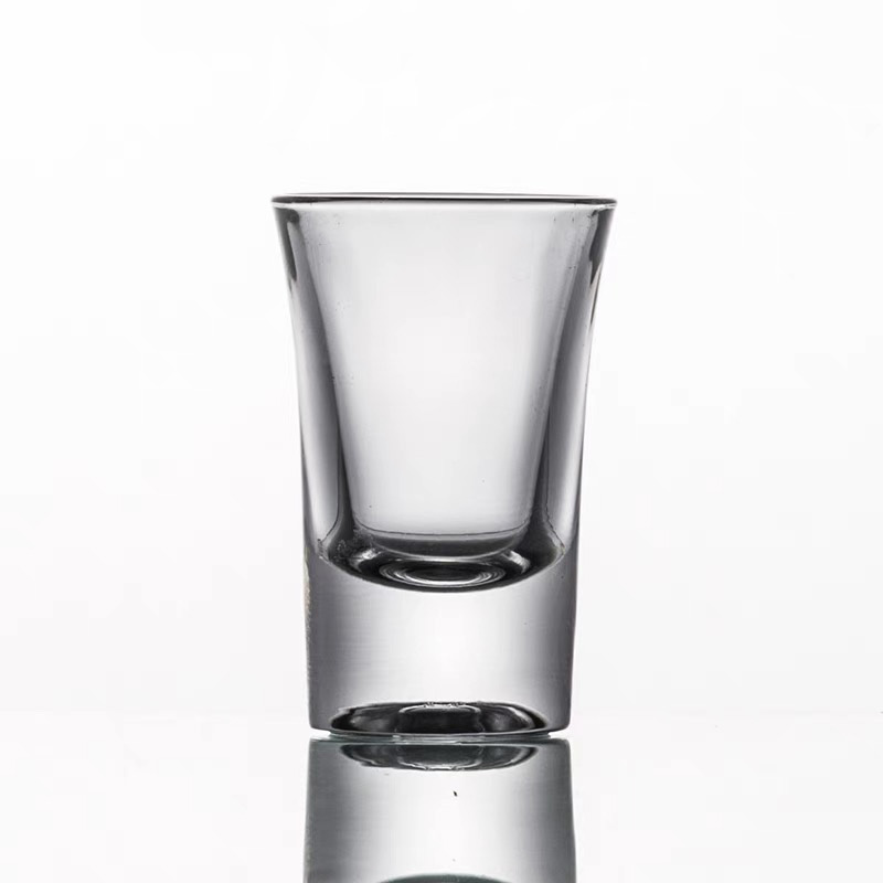 Bulk clear heavy base small whiskey shot glass for Vodka, Whiskey, Tequila, Espresso, Liquor