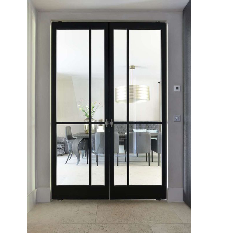 Double wrought Iron French Doors Double Glazed iron Doors main iron pivot door