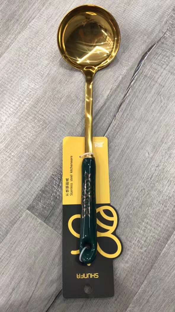Stainless steel soup spoon