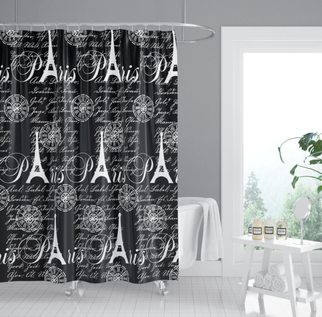polyester shower curtain
