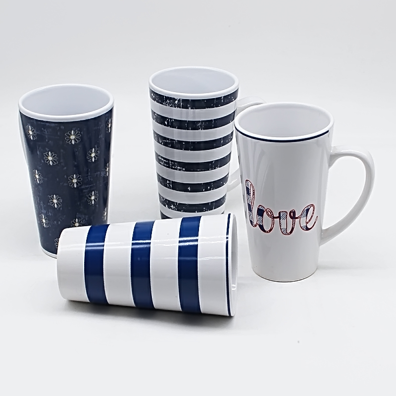 16oz ceramic coffee mug with decal design