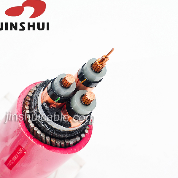 1KV copper conductor XLPE insulation PVC jacket power cable