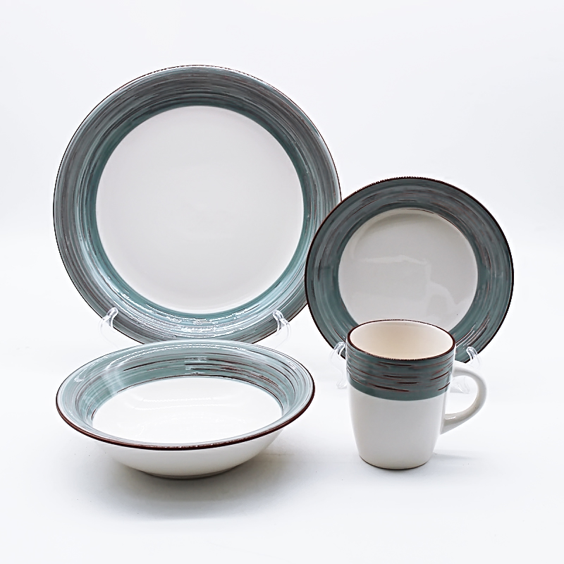 Set of 16pcs ceramic dinnerware set with handpainting