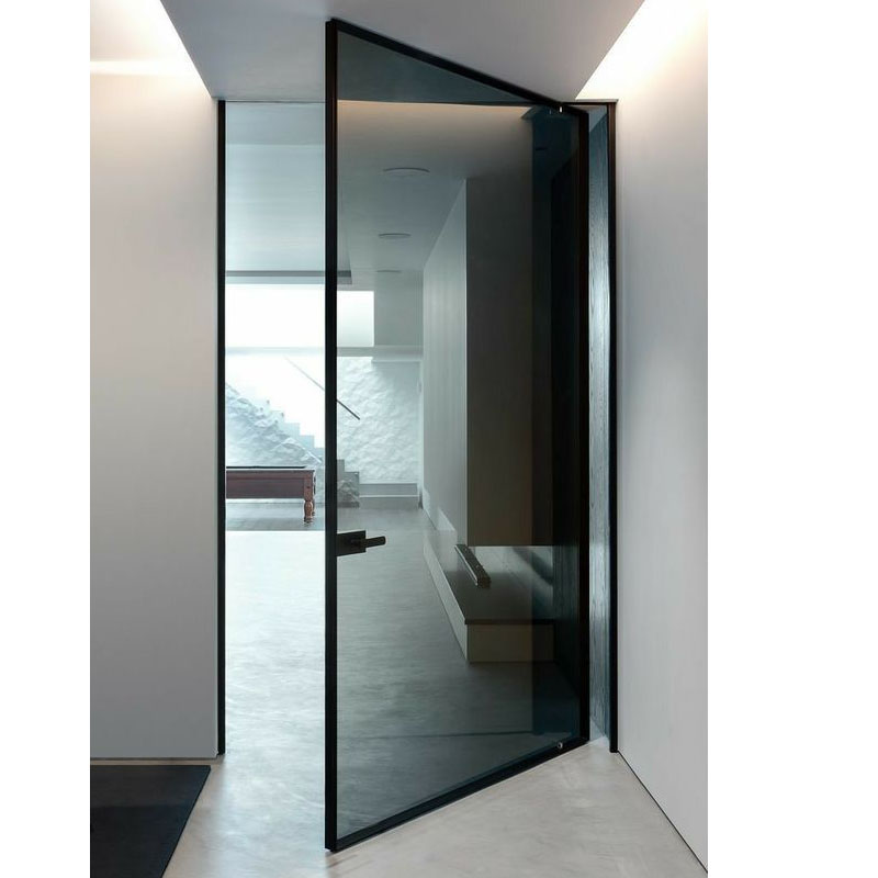 Villa Hotel Design Entrance Pivoting Doors Security Iron Pivot Entry Door