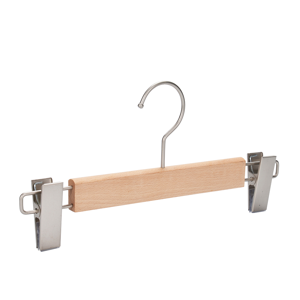 High quality natural beech wood hanger for pants
