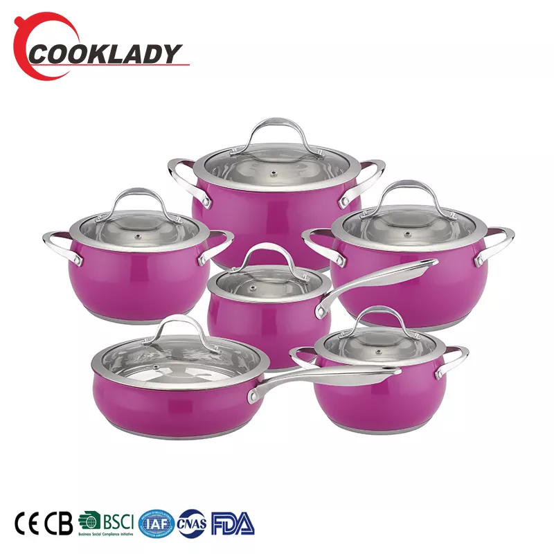 Premium 12 Pcs Nonstick Frying Pans Cookware Set