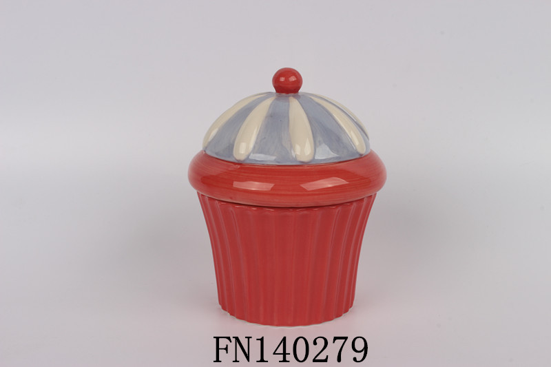 Cramic ice cream jar