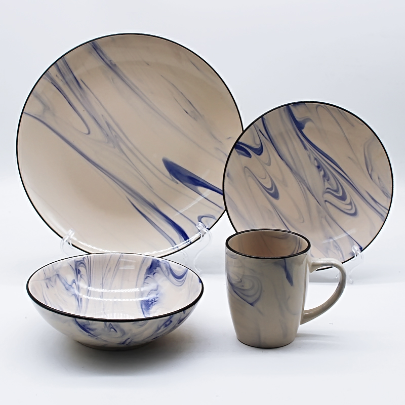 16pcs ceramic dinneset with solid color
