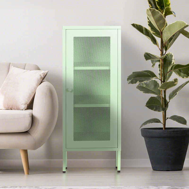 Mesh door side cabinet